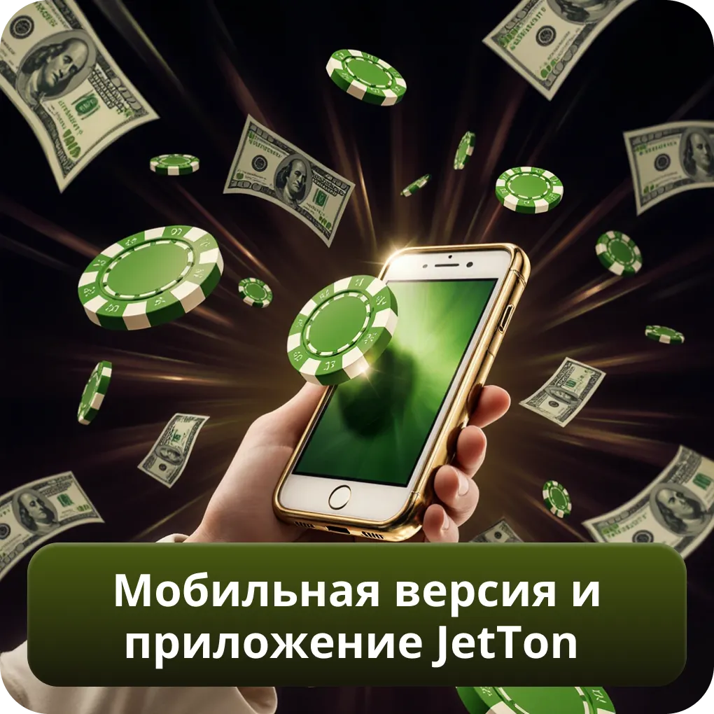Мобильная версия и приложение JetTon Casino